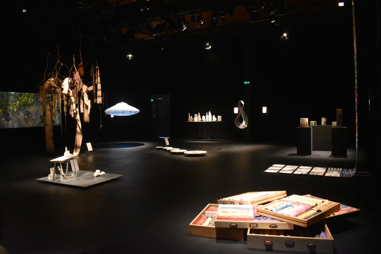 Renewal Exhibition — artwork lighting detail at Gasworks