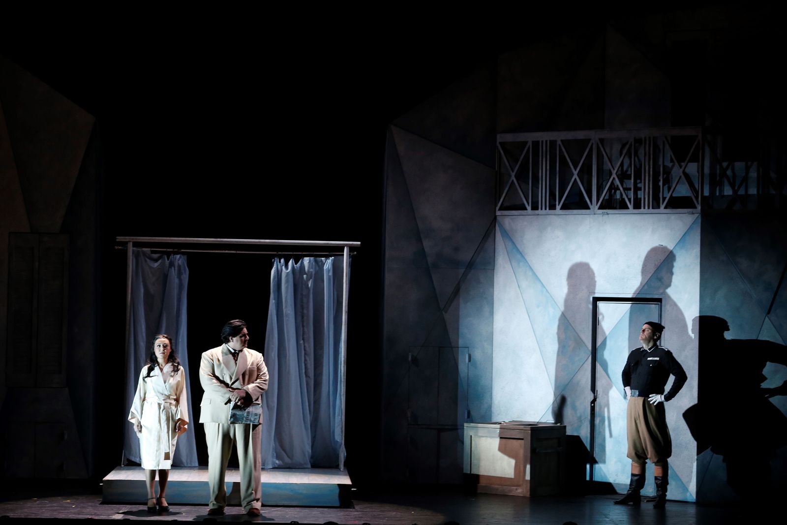 Laughter and Tears — opera singers with circus performers on stage