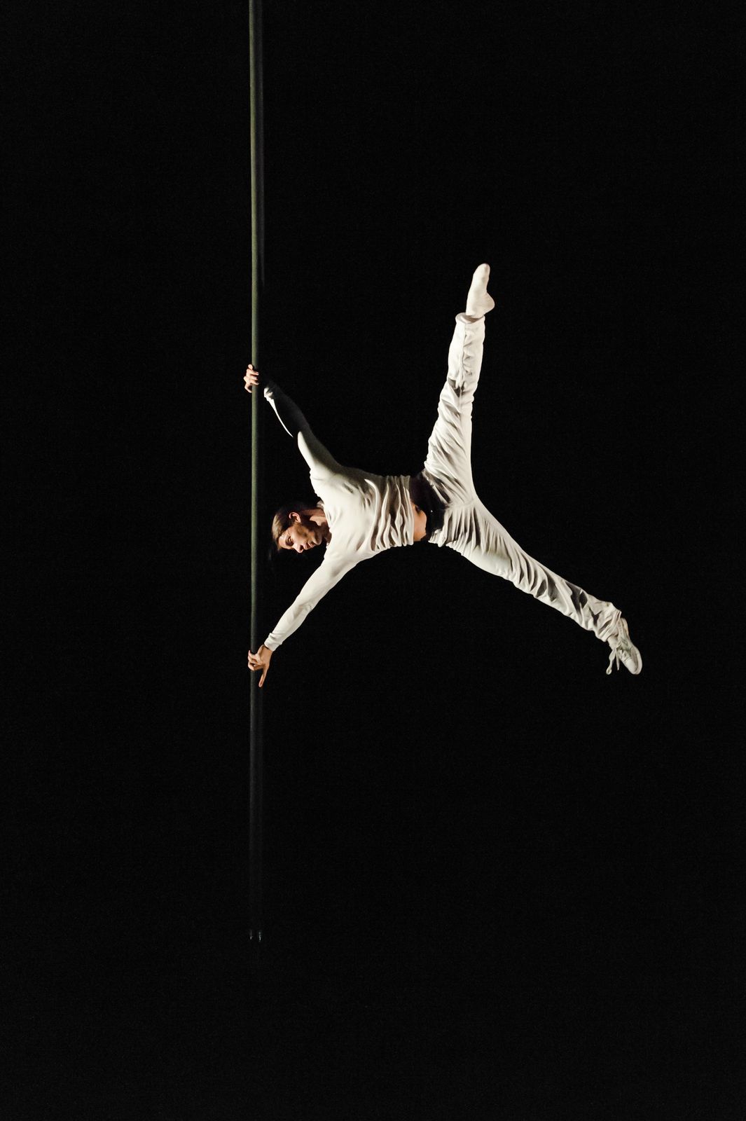 Leap of Faith — aerial work and acrobatics under stage lighting